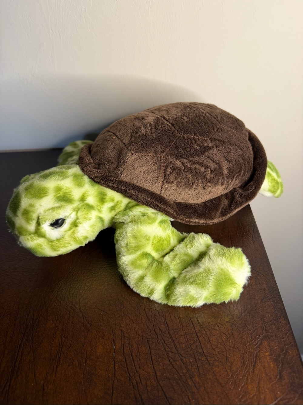 Plush Green & Brown Turtle Toy - Soft Small Pet Plush